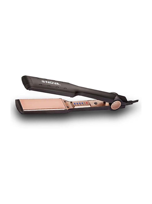 Nova NHS 901 Nano Titanium Hair Straightener (Black and Gold)