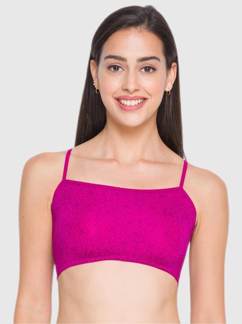 Candyskin Magenta Printed Non Padded Bra-picture-40