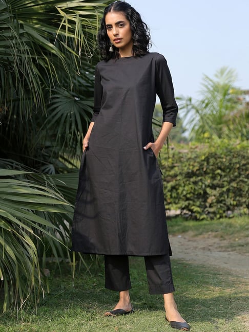 Mint green gathered kurta with pants - Set Of Two by Jalpa Shah | The  Secret Label