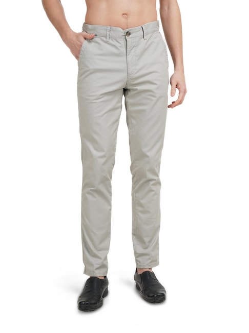 Buy United Colors of Benetton Men Solid Jogger Fit Trousers Beige online