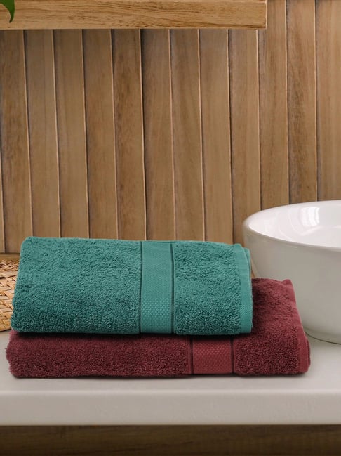 Dark green bath online towel sets