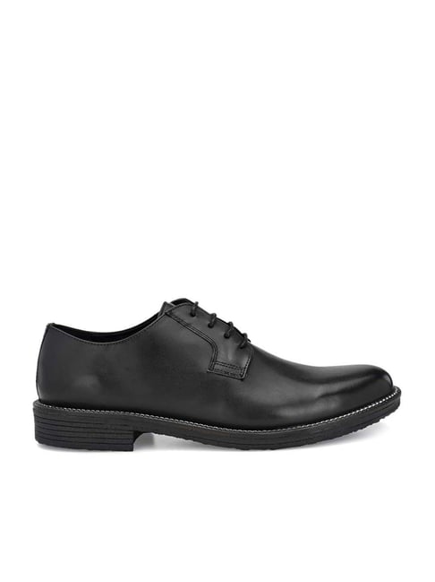 Carlo Romano Men's Black Derby Shoes-picture-23