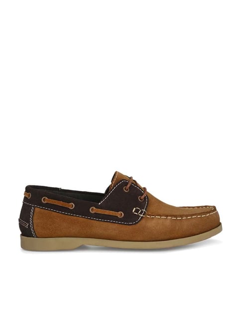 Carlo Romano Men's Tan Boat Shoes-picture-26