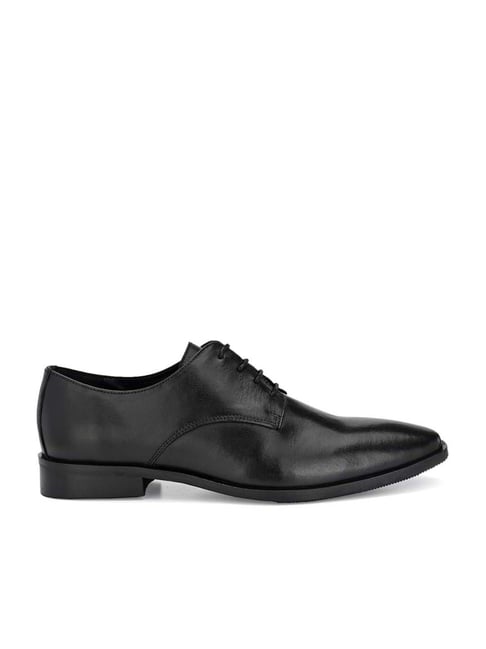 Carlo Romano Men's Black Derby Shoes-picture-38