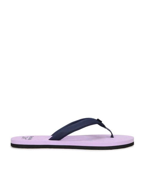 Reebok Women's Sansa Navy & Purple Flip Flops