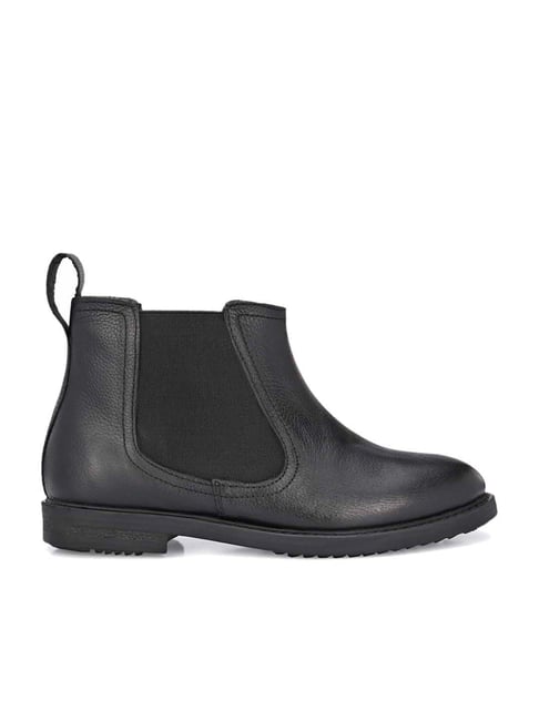 Carlo Romano Women's Black Chelsea Boots