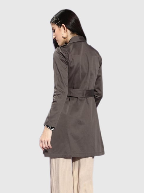 Dark grey womens on sale coat