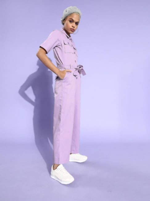 Style Quotient Lilac Regular Fit Jumpsuit-picture-20