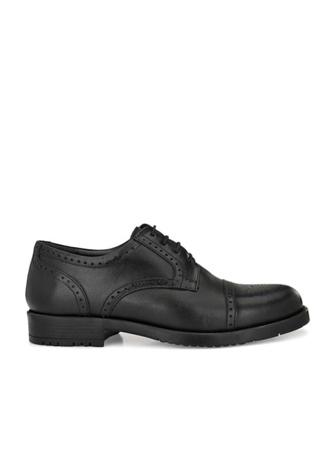 Carlo Romano Men's Black Brogue Shoes-picture-21