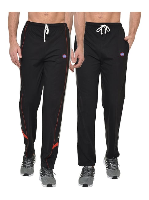 Vimal Jonney Black Regular Fit Trackpants - Pack of 2-picture-48