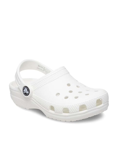 Crocs Kid's Classic White Back Strap Clogs - Price History