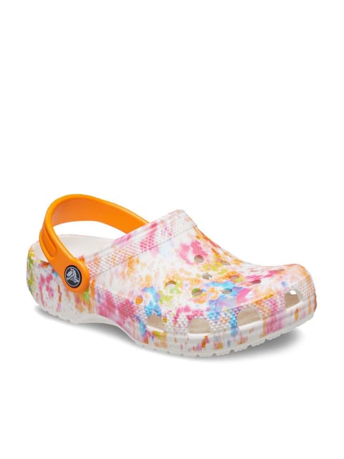 Tie dye clearance kids crocs