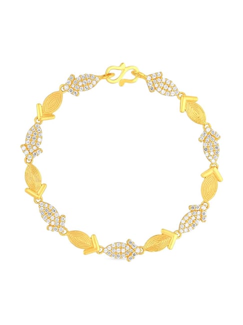 Malabar Gold and Diamonds 22 KT (916) purity Yellow Gold Malabar Gold  Bracelet SKG290 for Women : Amazon.in: Fashion