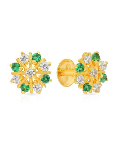 Retailer of 22 carat gold ladies diamonds earrings rhle501  Jewelxy   222884