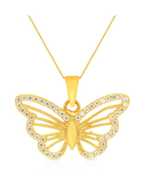 Effy Nature 14K Yellow Gold Onyx and Diamond Butterfly Necklace –  effyjewelry.com