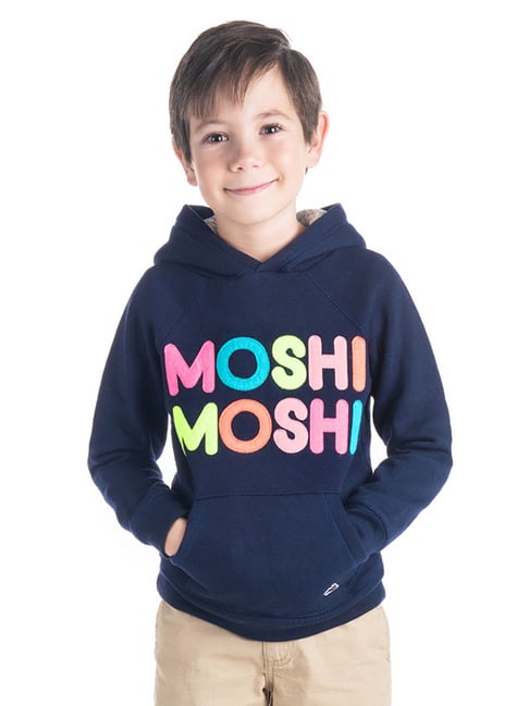 Cherry Crumble By Nitt Hyman Kids Navy Graphic Print Hoodie-picture-22