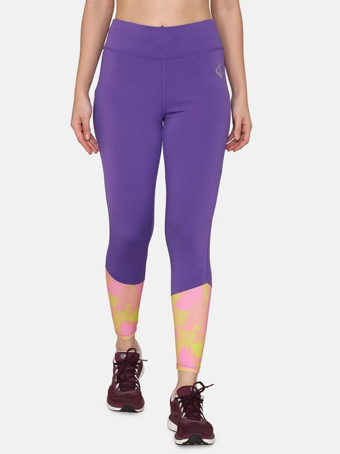 Buy Purple Leggings for Women by Zelocity Online