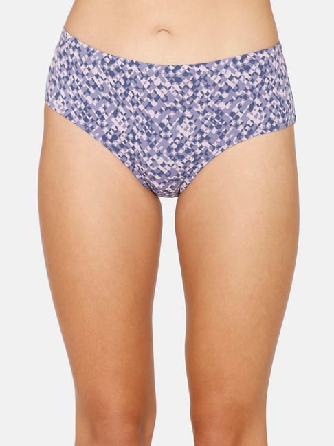 Zivame Purple Printed Hipster Panty Price in India