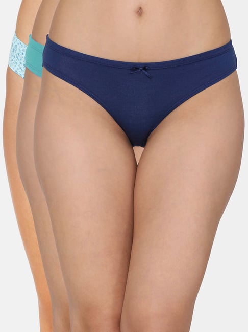 Zivame Multicolor Printed Bikini Panty (Pack of 3) Price in India