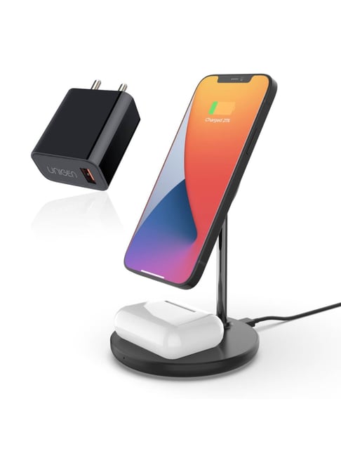 UNIGEN MAGTEC 200 in Magnetic Wireless Stand For iPhone 13, 12 Series  (Black)
