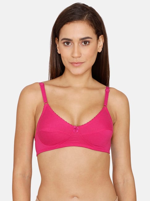 Buy Rosaline by Zivame Red Non Wired Non Padded Full Coverage Bra for Women  Online @ Tata CLiQ