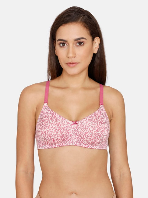 Buy Rosaline by Zivame Pink Non Wired Non Padded T-Shirt Bra for Women  Online @ Tata CLiQ