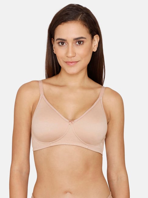 Buy Rosaline by Zivame Beige Non Wired Non Padded T-Shirt Bra for