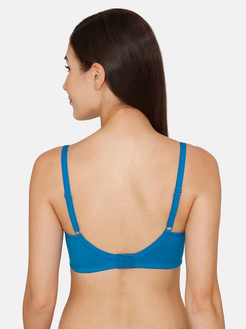 Buy Zivame Blue Non Wired Non Padded T-Shirt Bra for Women Online