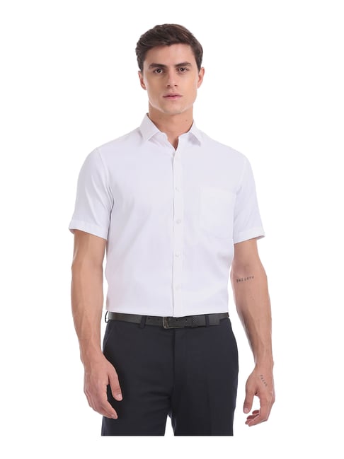 Excalibur White Regular Fit Shirt