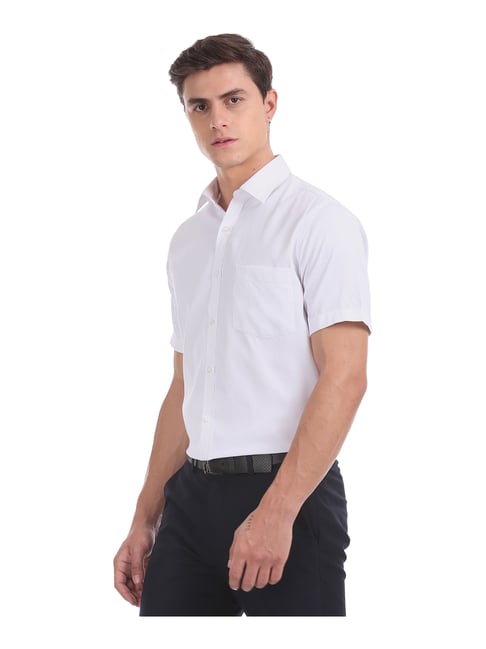 Buy Excalibur White Regular Fit Shirt for Men's Online @ Tata CLiQ