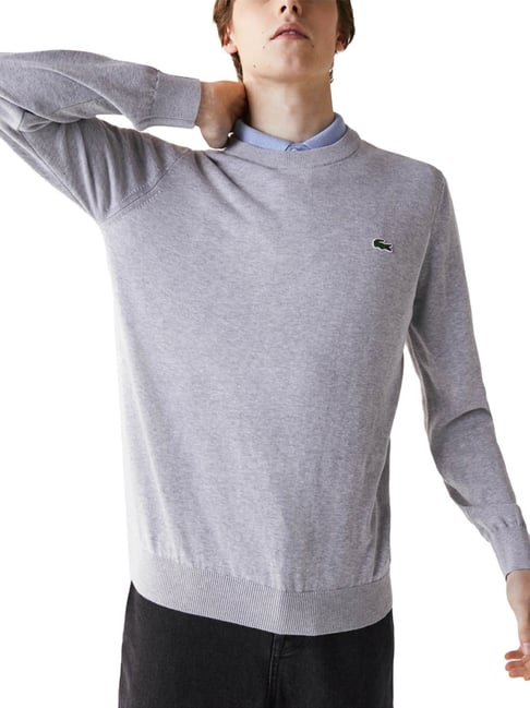 Lacoste on sale grey sweater