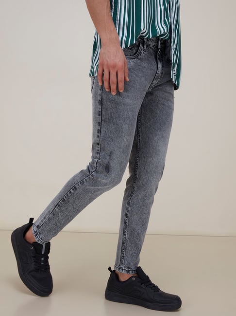 Westside Grey Distressed Carrot-Fit 
