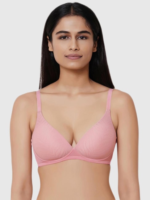 Wacoal Mysa Padded Non-Wired 3/4Th Cup Everyday T-Shirt  Bra - Pink Price in India