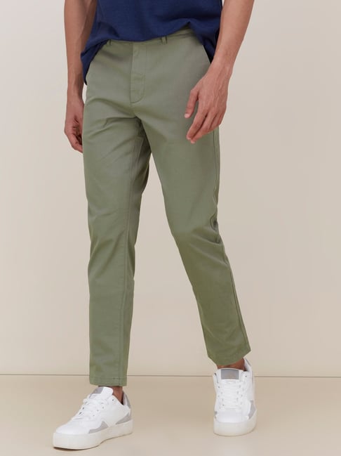 HIGHLANDER Slim Fit Men Green Trousers  Buy LIGHT OLIVE HIGHLANDER Slim  Fit Men Green Trousers Online at Best Prices in India  Flipkartcom