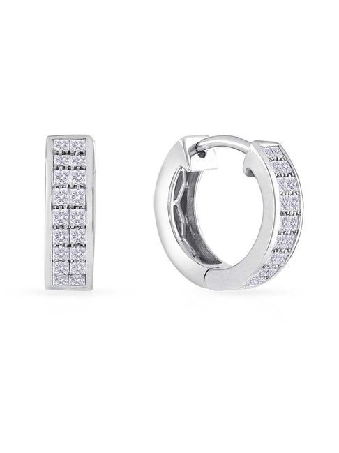 Buy Mine Platinum Diamond Earring 2PEAWQNM for Women Online | Malabar Gold  & Diamonds
