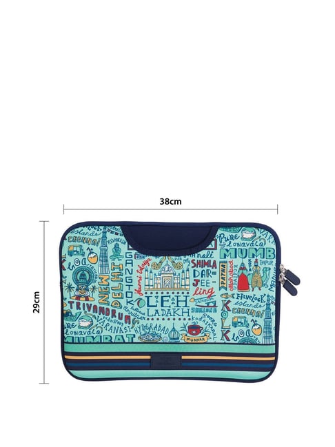 Buy TEAL By Chumbak Traveller Laptop Sleeve 15inch Online At Best Price Tata CLiQ