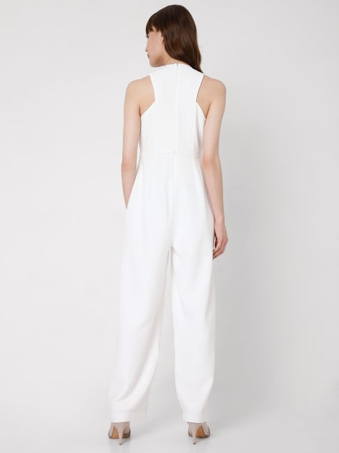 Buy Vero Moda White Full Length Jumpsuit for Women Online @ Tata CLiQ