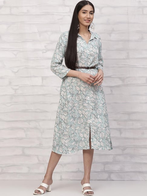 Rangriti Blue Printed Other Dress Price in India