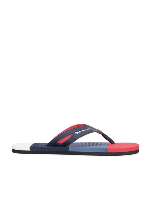 Reebok Men's JK FLIP PRO Vector Navy & Red Flip Flops