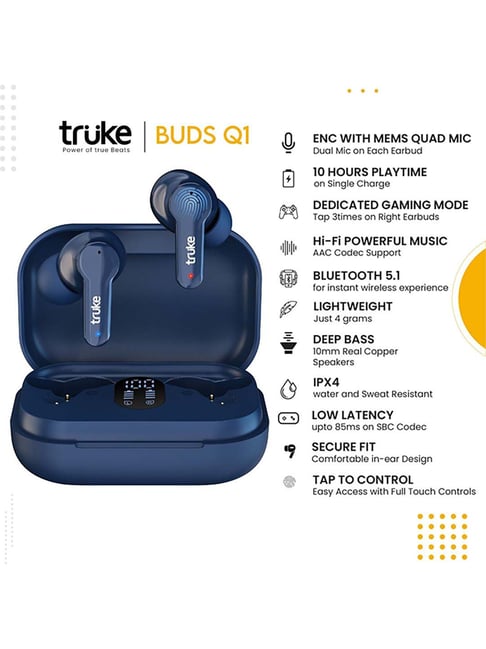 Buy Truke Buds Q1 True Wireless Bluetooth Earbuds Online At Best