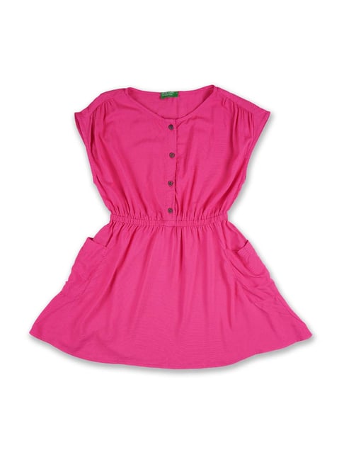 United Colors of Benetton Kids Pink Regular Fit Dress