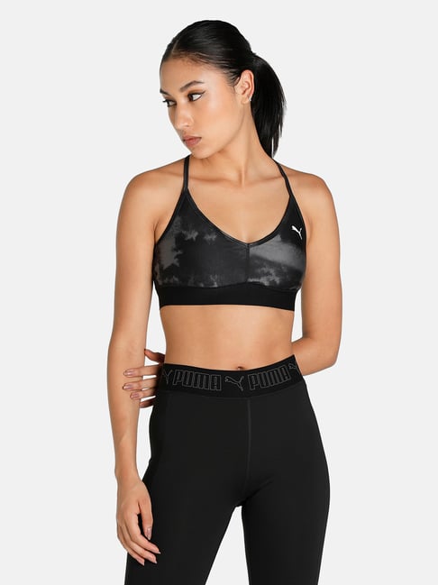 Puma Black Non Wired Padded Sports Bra