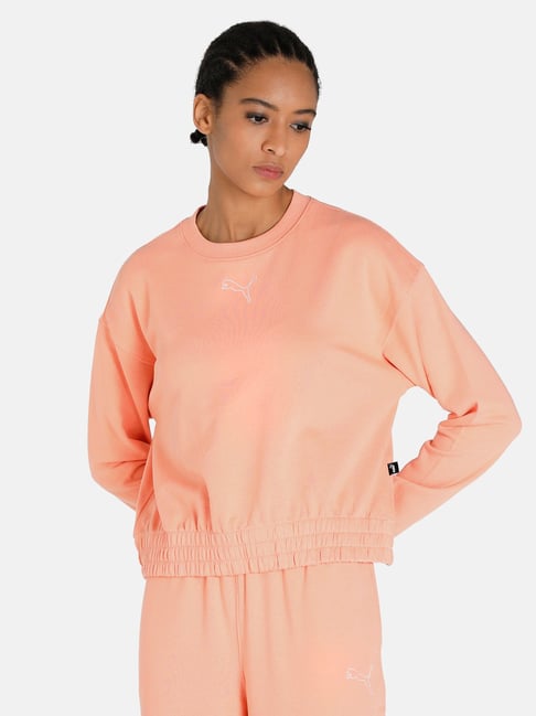 Orange cheap puma sweatshirt