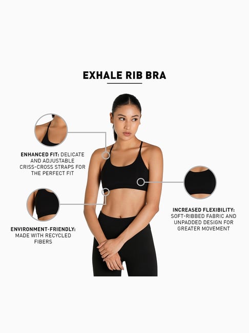 Buy Puma Black Non Wired Padded Sports Bra for Women Online @ Tata CLiQ