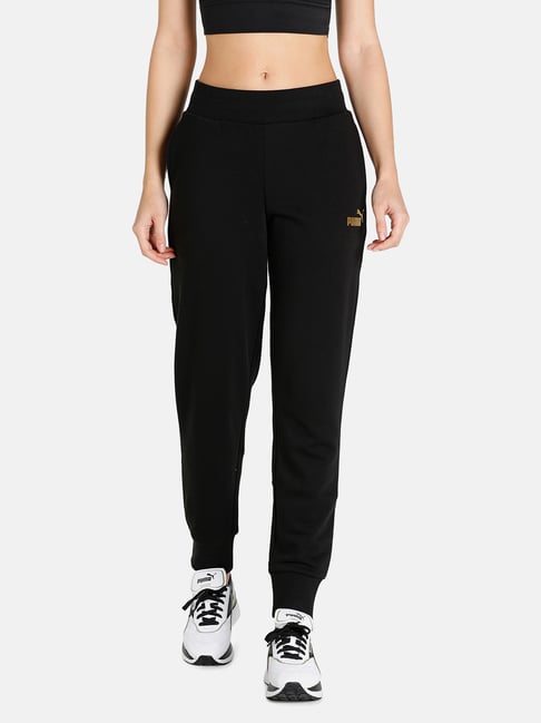 Puma Black Regular Fit Joggers