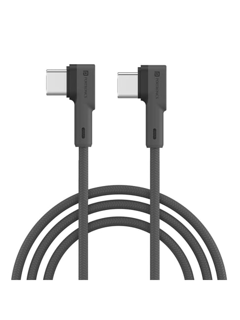 Portronics 60 W Type -C to Type-C Cable (Grey)