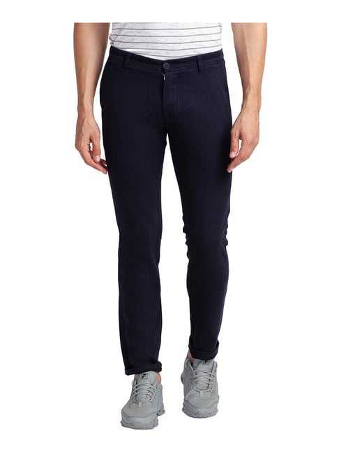 Highwaisted tailored trousers  Navy  Ladies  HM IN