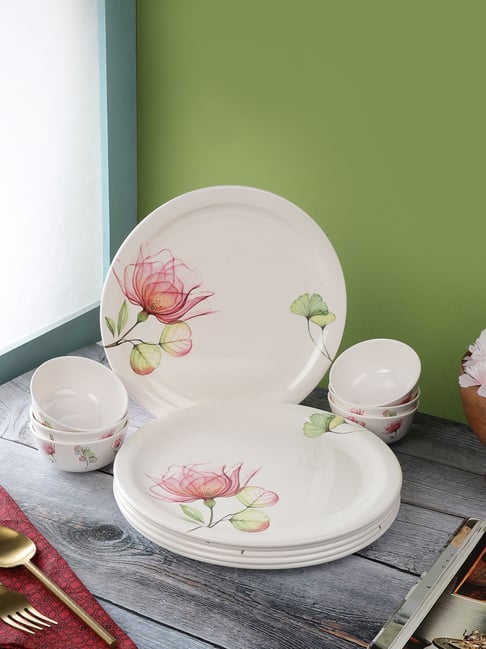 Servewell White Melamine Dinner Set 12 Pieces