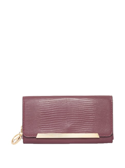 Aldo ULERRASA Maroon Textured Wallet for Women