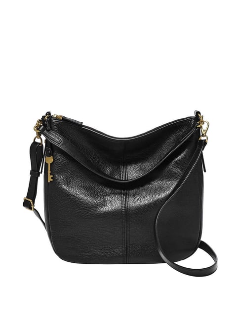 Buy Jimmy Choo Ana Vintage Leather Hobo Handbag | Black Color Women | AJIO  LUXE